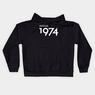 Vintage 1974 Gift 46th Birthday Party Kids Hoodie